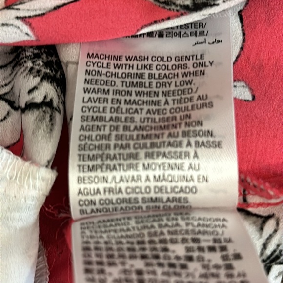 Alfani Blouse, XS, White/Pink/Black - Picture 11 of 12